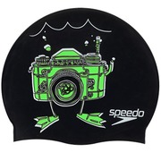 Speedo Gorro de natacion Infantil Slogan Cap JR Camera 3