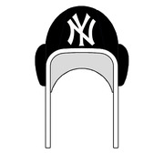 BBOSI Gorro de Waterpolo Adulto NY Yankees Black