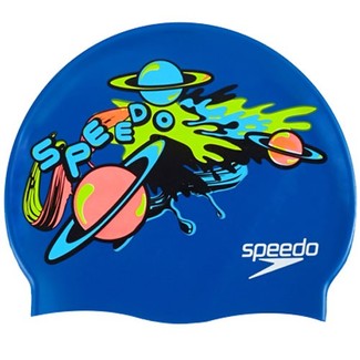 Speedo Gorro de natacion Infantil Slogan Cap JR Planets 3